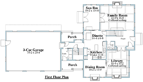 Cape Cod first floor plan